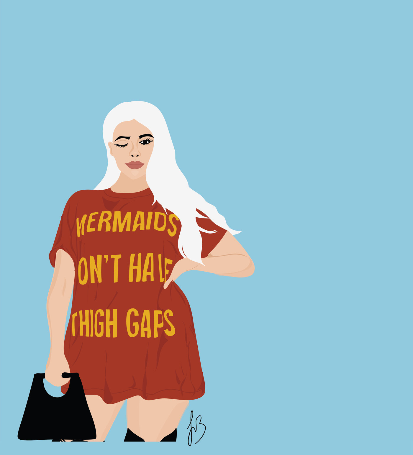 Yellow Co Illustraions Mermaids Don't Have Thigh Gaps By Jolie Brownell copy.jpg
